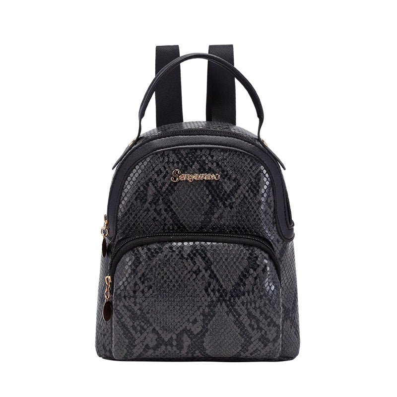 Wholesale  Women' s backpack  print cow color trendy personality fashion double-layer texture